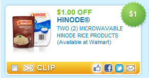 $1/2 Hinode Microwaveable Rice Product