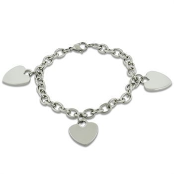 Triple Heart Charm Bracelet $19.99 + Free Shipping (Reg. $45.99)
