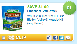 $1/1 Hidden Valley Veggie Kit