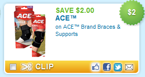 $2/1 ACE Brand Braces & Supports!