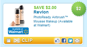 $2/1 PhotoReady Airbrush Mousse Makeup from Revlon
