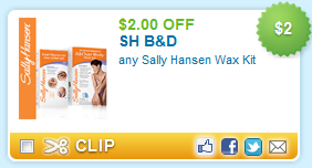 $2/1 Sally Hansen Wax Kit