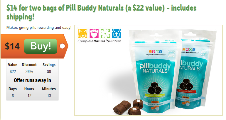 Pillbuddy Naturals for your Pet just $14 (Reg.$22) Deal Ends 3/20