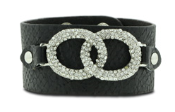 Soft Black Leather Cuff with Rhinestones $14.99 (Reg. $39.99) – Deal Ends 4/9