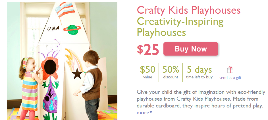 Crafty Kids Playhouses just $25 (Reg. $50)!