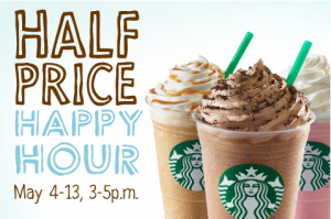 Half Price Frappucino’s At Starbucks Ends This Weekend