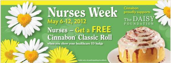 Free Classic Cinnabon For Healthcare Professionals