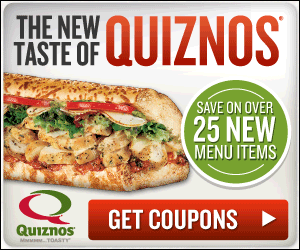Try one of Quiznos 25 New Menu Items and Save $$!