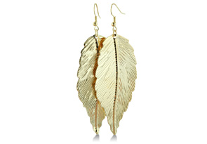 Gold-Tone Dangle Leaf Earrings just $4.99 Shipped (Reg. $19.99)