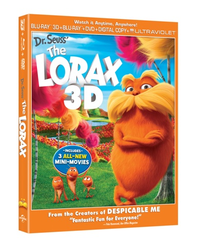 Dr. Seuss’ The Lorax on 3D Blu-ray and DVD on 8/7/12