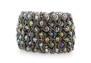 Iridescent Gray and Purple Crystal Bracelet now only $29.99 (Reg. $59.99) + FREE Shipping!