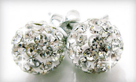 $29 for Crystal-Pave Disco-Ball Earrings with Swarovski Elements Crystals  (Reg. $99.95)