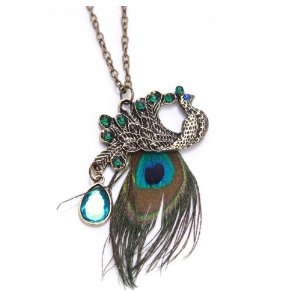 *HOT* Peacock Feather Necklace just $1.45 Shipped – Amazon