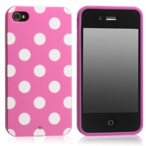 Pink with White Polka Dot iPhone Case just $1.19 Shipped!