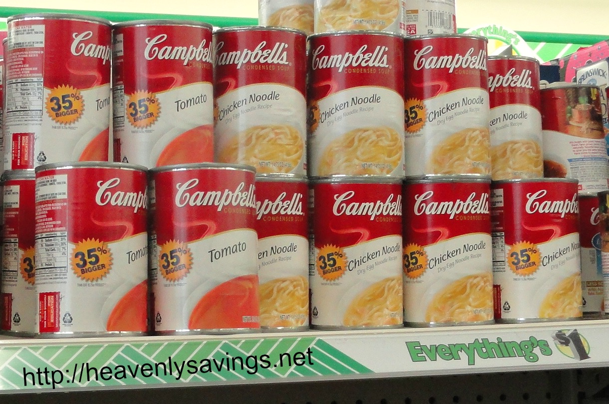 Campbell’s Soup $0.86 at Dollar Tree after Q!