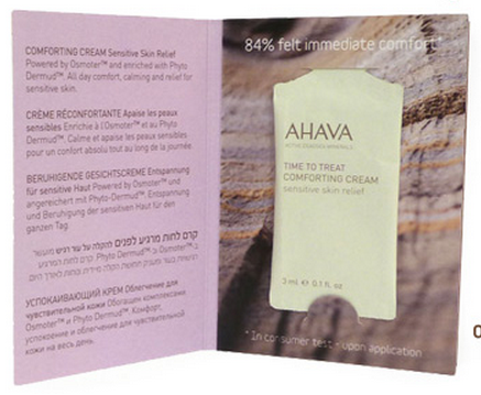 Free Sample of AHAVA Skin Soothing Comforting Cream!