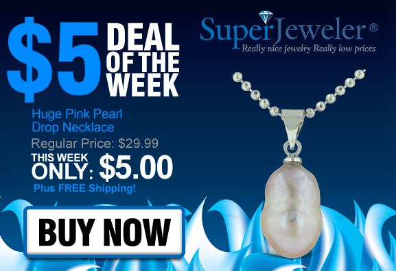 Huge Pink Pearl Drop Necklace just $5 Shipped (Reg. $29.99)