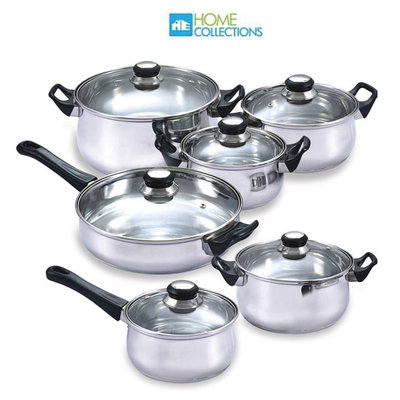 12 Piece Stainless Steal Cookware Set $39.98 Shipped (Reg. $129.99)