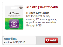 $50 iTunes Gift Card for just $30!