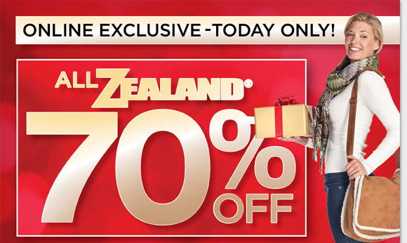 70% off Zealand – Great deals on Shoes and more – Starting at just $5! Today Only!