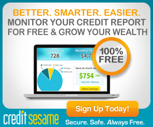 Get your Free Credit Score with CreditSesame and learn how to better your score! + My experience!