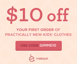 thredUp – $10 off your first order = CHEAP Name Brand Kids Clothes!