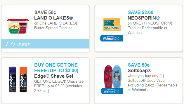 New Coupons! – Land O Lakes, Edge Shave Gel and more!