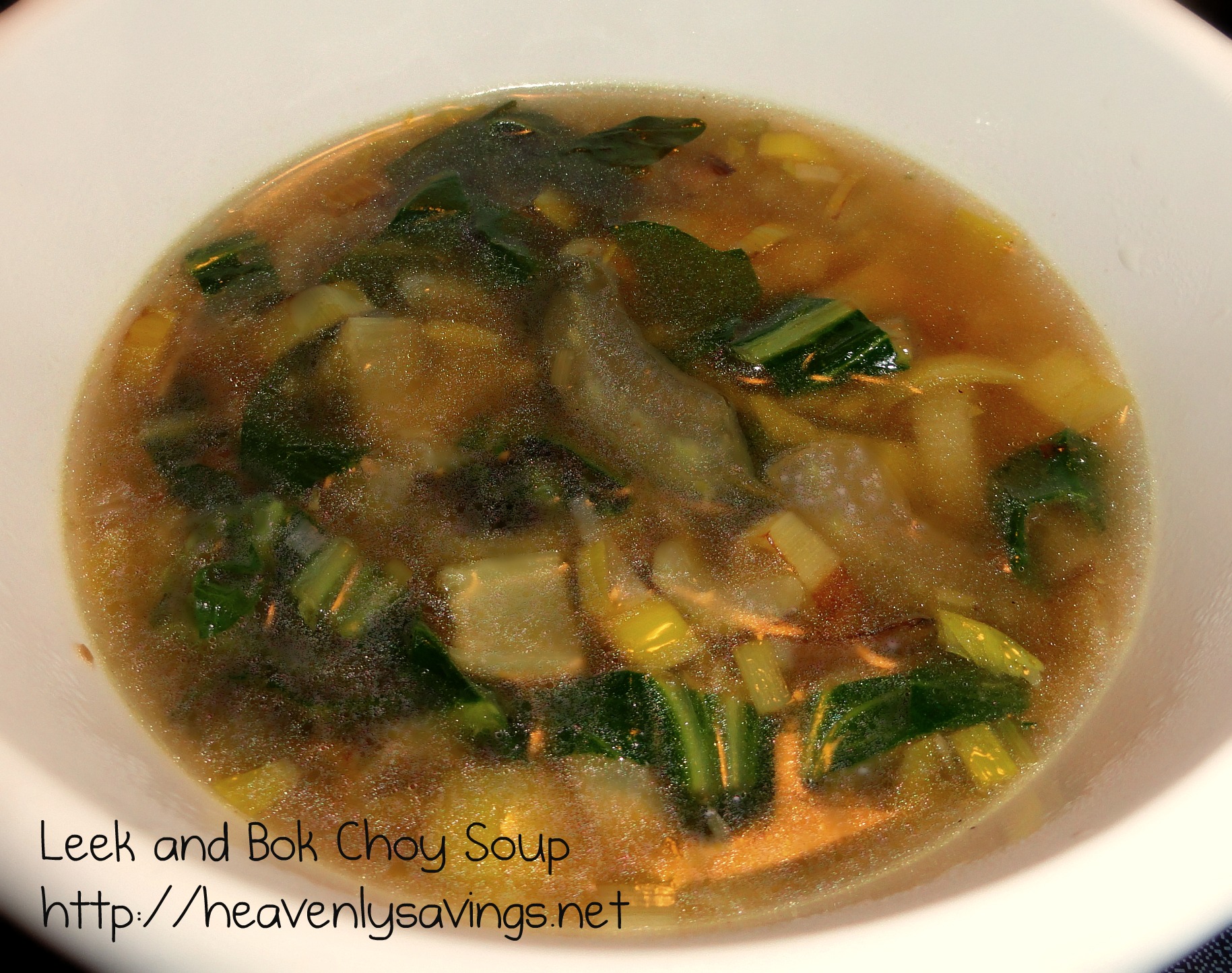 Leek and Bok Choy Soup #recipe!