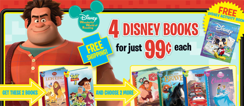 4 Disney Books for just $0.99 each!