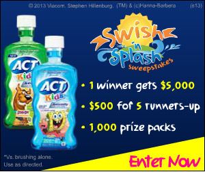 You Could Win $5,000 Dollars From The ACT Kids Swish ‘n Splash Sweepstakes!