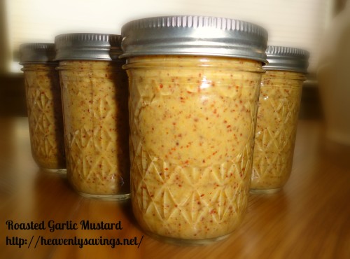 Canned Roasted Garlic Mustard!