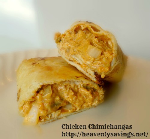 Baked or Fried Chicken Chimichangas Recipe + they are Freezable!!
