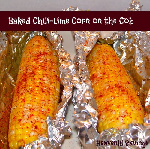 Baked Chili-Lime Corn on the Cob