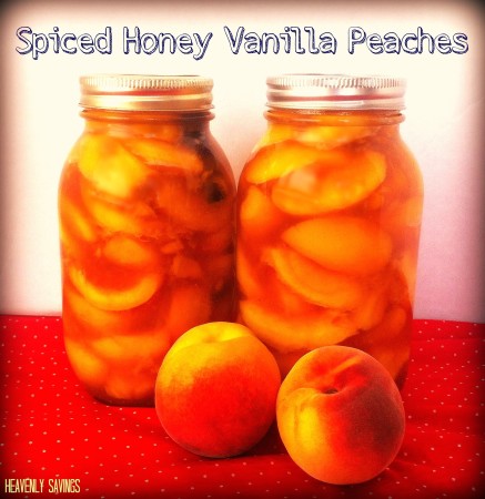 Canned – Spiced Honey Vanilla Peaches!