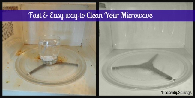 Fast & Easy Way To Clean Your Microwave!