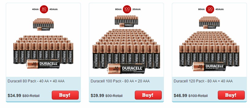 Amazing Duracell Battery Deals at Stock Up Prices!