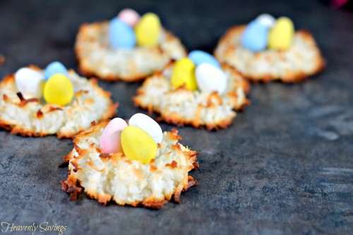 Coconut Macaroon Easter Nests
