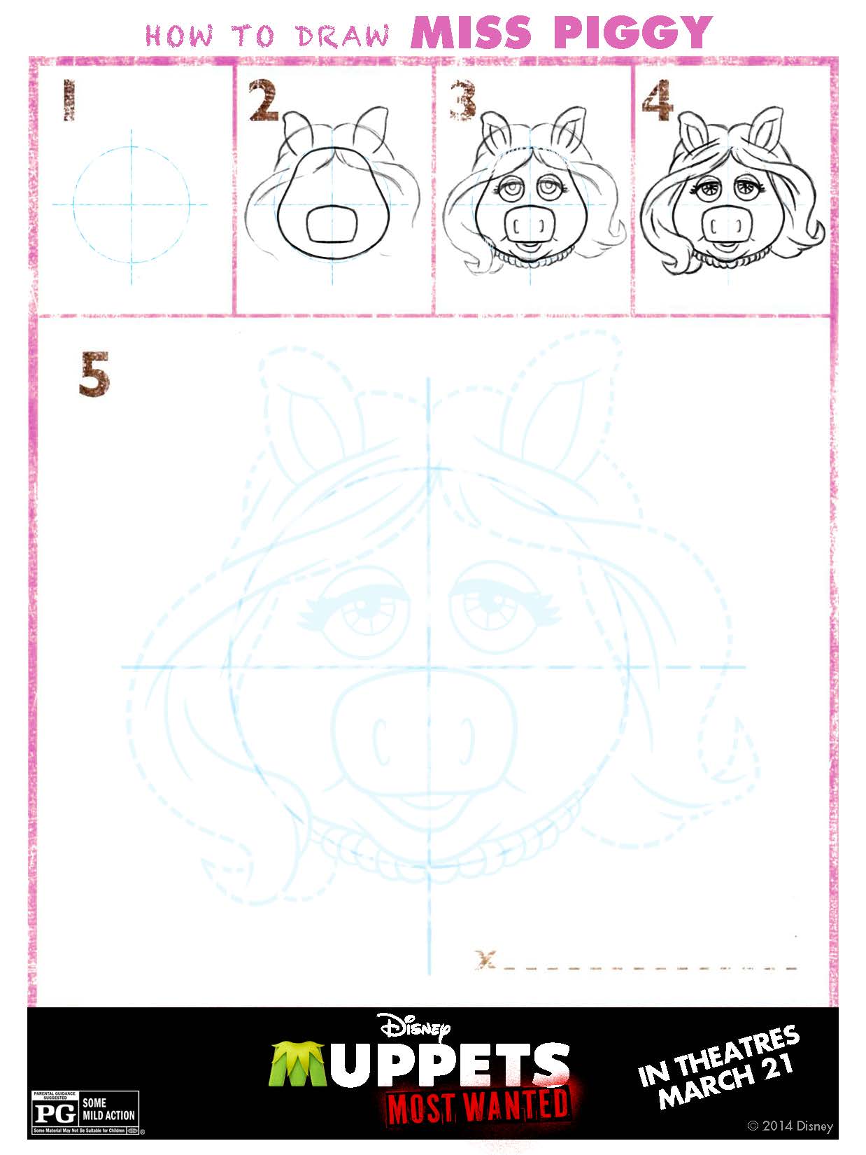 Step By Step How To Draw The Muppets Characters!