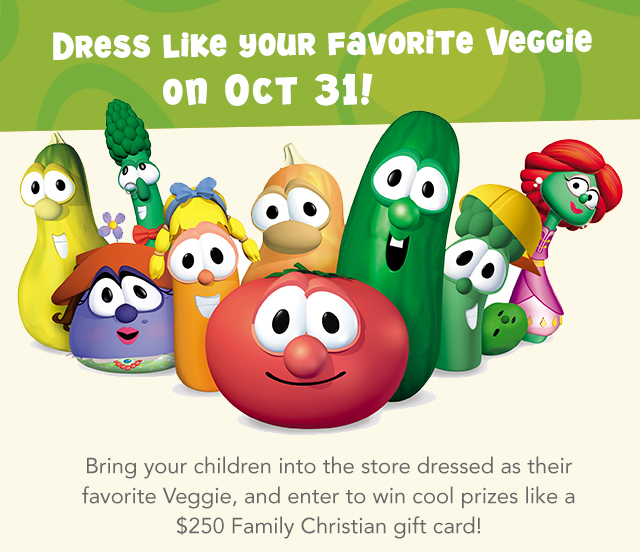 Dress like a Veggie Event At Family Christian Stores!