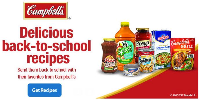 Great Campbell’s Recipes for Back-To-School!