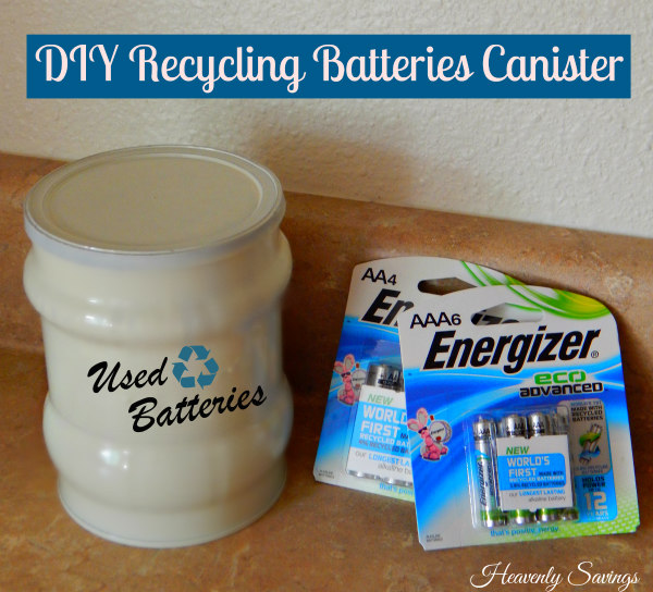 DIY Canister for Recycling Batteries