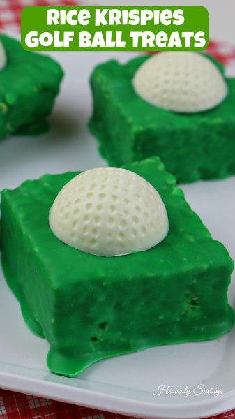 Rice Krispies Golf Ball Treats For Fathers Day!