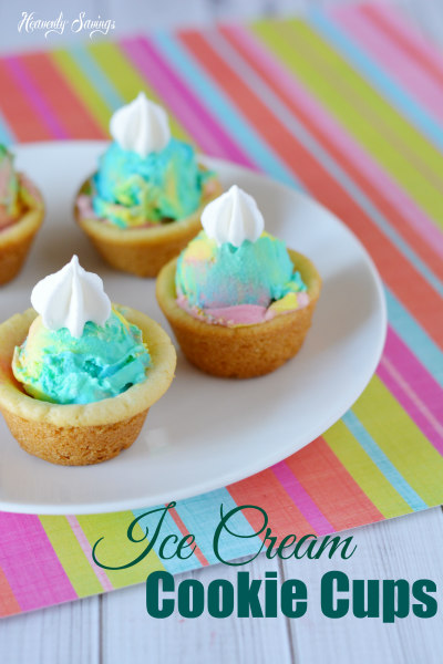 Ice Cream Cookie Cups! Perfect Summer Treat!